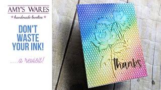 DON'T WASTE THAT INK!!! A Revisit! Clean your brushes AND make a card! WIN WIN