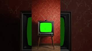 Retro TV with green Screen display #greenscreen #retrotv #tv #horror