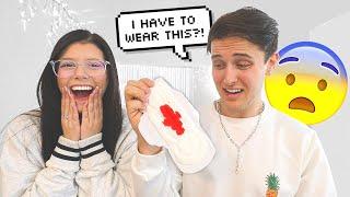 HAVING MY BOYFRIEND EXPERIENCE A PERIOD FOR 24 HOURS!