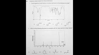 Please help with the following questions on Spectroscopy