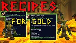 Easy gold with Recipes | Classic WoW | Gold Guide