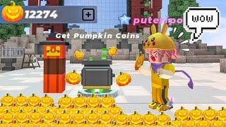 How To Get "9999 PUMPKIN COINS" Fast??!! Blockman Go - Skyblock