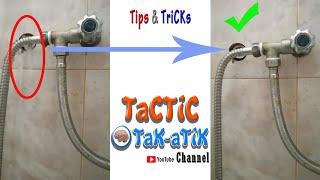 Don't replace the leaking toilet water faucet yet, just do it like this..