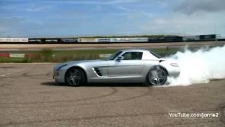 Mercedes-Benz SLS AMG Burning Rubber!! - 1080p HD