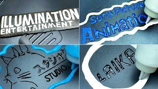 Animation Studios Logos Pancake Art - Illumination, Sony Pictures Animation, Studio Ghibli, Laika