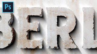 Carved Stone Text Effect | Photoshop Tutorial with Free Textures