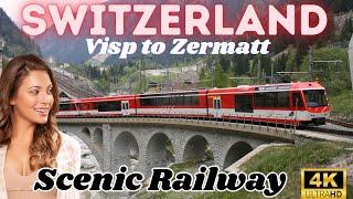 Riding the World's Most Scenic Railway - Visp to Zermatt!