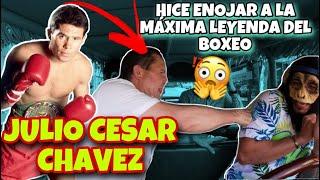 JULIO CESAR CHAVEZ haciendo corajes con el chango 0te