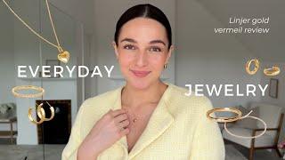 Everyday jewelry staples - Linjer jewelry haul - gold vermeil