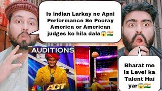 Indian Praveen Prajapat Performance Shocked American Got Talent Judges | Pakistani Reaction