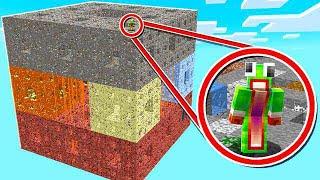 SURVIVING ON THE WORLD'S LARGEST MINECRAFT CUBE!