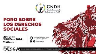 Foro sobre los derechos sociales.