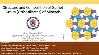 Structure and Composition of Garnet Group of Minerals