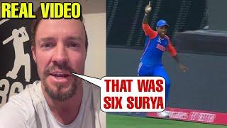 Watch AB Devilliers Shocking Statement about Suryakumar Yadav's Controversial Catch in Final