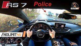 605HP Audi RS7 Performance AUTOBAHN POV [FAST DRIVING] Review by NoLimit4U