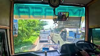 Marsa Extremely skilled bus driving in Chittagong - Cox's Bazar Highway