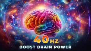 40Hz Binaural Beats  Boost Brain Power & Focus