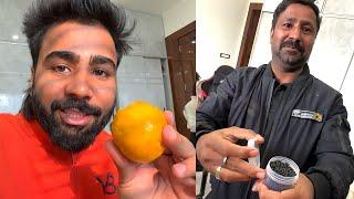 One color eating challenge  orange vs black