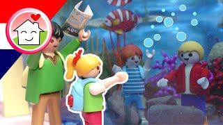 Playmobil filmpje Nederlands In het aquarium met Lena en haar schoolklas - Familie Huizer