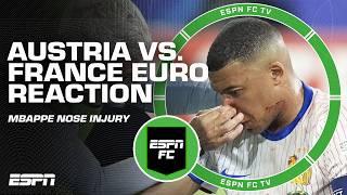 KYLIAN MBAPPE BREAKS NOSE in France's Euro win over Austria  [FULL REACTION] | ESPN FC
