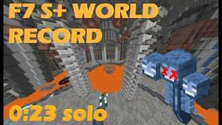 Hypixel Skyblock : Floor 7 World Record! 0:23 S+ Solo run!