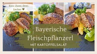 Bayerische Fleischpflanzerl mit Kartoffelsalat  Rezepte aus Bayern  einfach gemacht!