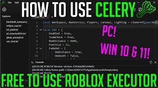 CELERY ROBLOX EXPLOIT/EXECUTOR - HOW TO DOWNLOAD, INSTALL AND EXECUTE SCRIPTS ON YOUR PC JULY 2024