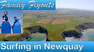 Family Flyouts - Surfing in Newquay