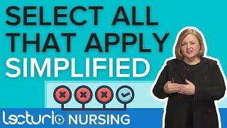 How To Approach Select "All That Apply" Nursing School & NCLEX Questions | Lecturio NCLEX Review