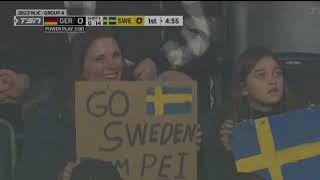 Adam Engstrom Plays - WJC Hockey 2023 - Sweden vs Germany - 2022-12-27 - Part1of2 (Muted)