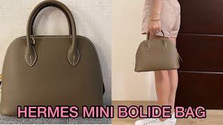 HERMES MINI BOLIDE BAG : see what fits / how to carry? / what it looks like worn? / modshots!