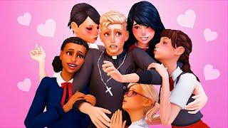 CUTE PRIEST IN ALL GIRLS SCHOOL  SIMS 4 STORY