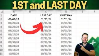 How to Return the Last and the First Day of the Month in Excel | EOMONTH Function