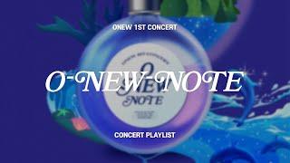 [▶𝐏𝐋𝐀𝐘𝐋𝐈𝐒𝐓] ONEW 1st CONCERT O-NEW-NOTE 셋리스트 | 온유 콘서트 오뉴노트 플레이리스트