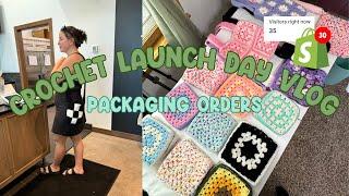 Launch Day Vlog Crochet Bags & Zipper PouchesPackaging Orders