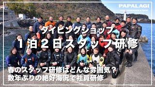 【ダイビング】ダイビングショップの社員研修密着！新人も参加の1泊2日はどんな雰囲気!?