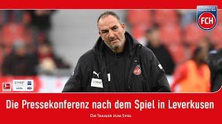 Die Pressekonferenz nach dem Spiel gegen Leverkusen