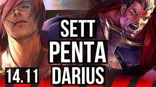 SETT vs DARIUS (TOP) | Penta, 6 solo kills, 21/5/5 | BR Master | 14.11