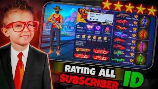 I Rated Random Subscribers Freefire Id  (?/10) | part 4