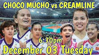 CHOCO MUCHO vs CREAMLINE I LIVE SCORBOARD PLAY-BY-PLAY & PLAYERS STATISTICS