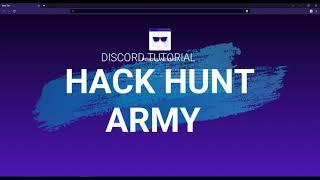 Hack Hunt Army Discord Server - Community for Hackers of India