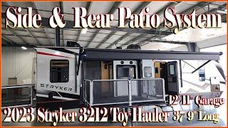 TWO PATIO DECKS! 2023 Stryker 3212 Toy Hauler Trailer by Cruiser RV at Couchs RV Nation