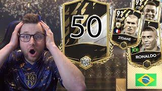 I Opened 50 Base Icon Exchanges to Try and Pack Zidane, Ronaldo, or Pelé in FIFA Mobile 22!