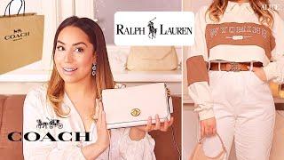 Ralph Lauren & Coach Sale Haul | Mid-Range Luxury Designer Unboxing Try On 2022 | Alice Goldenvalley