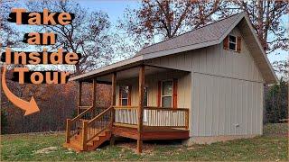 [484 sqft] Stunning 2 Bedroom And One Bathroom Tiny Cabin | Affordabe Tiny Cabins