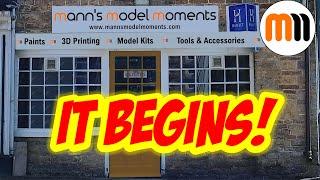 Filthy shop makeover - Day 1 of Mann's Model Moments Shop