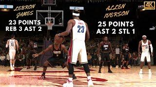 NBA 2K25 | Lebron James Vs Allen Iverson | Hall Of Fame PS5 4K Ultra HD Gameplay