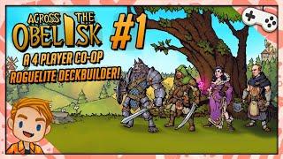 A 4 PLAYER CO-OP DECKBUILDING ROGUELITE! | Let's Play Across the Obelisk | Part 1 | PC Gameplay