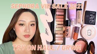 SEPHORA VIB SALE 2021 TRY ON HAUL / CHATTY GRWM || Stacy Chen