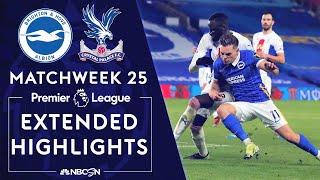 Brighton v. Crystal Palace | PREMIER LEAGUE HIGHLIGHTS | 2/22/2021 | NBC Sports